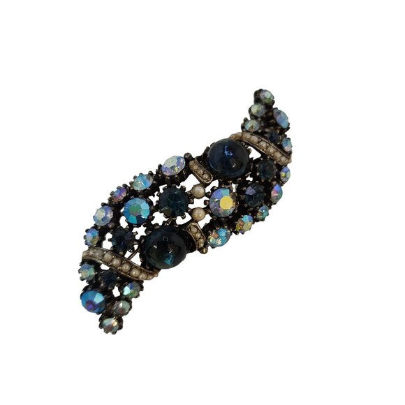 Vintage Signed ART Blingy Free Form Brooch (A4367) - Picture 3 of 5